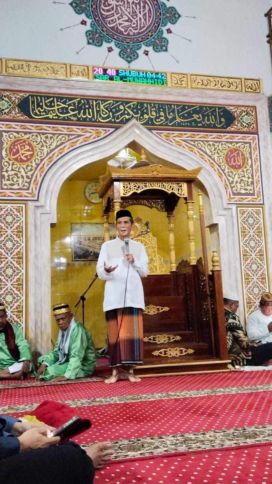 Ketua MUI Kabupaten Gorontalo KH. Chaerudin Baharudin Sampaikan Ceramah di Masjid Al-Muwahidin, Tekankan Ampunan dan Surga sebagai Reward Utama dalam Bulan Ramadhan